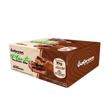 Imagem de Barra Proteica Plant - 12 Unidades de 40g Brownie - NewNutrition