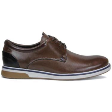 Imagem de Sapato Casual Zapattero Couro 753 Masculino, 42, Brown