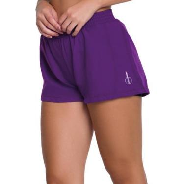 Imagem de Shorts Feminino Fitness Esportivo Selene, M, Roxo