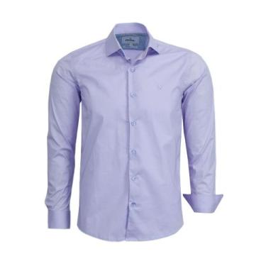 Imagem de Camisa Social Amil Masculina Manga Longa Comfort Sem Bolso Elegante 18