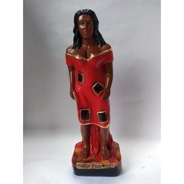 Imagem de Imagem Pomba Gira Maria Mulambo Escultura Gesso Estatua 20cm - Lua Mis