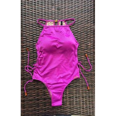 Imagem de Maio Alça Fina Lateral Trancada Lua Morena Purple, G, Lilás, Mulher