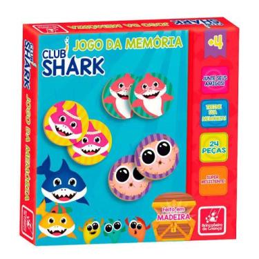 Imagem de Jogo da Memória Club Shark - Madeira - 2260 - Brincadeira De Criança