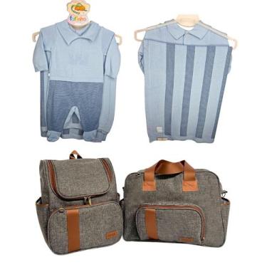 Imagem de kit elena chumbo mais saida de maternidade - Bolsas Boni