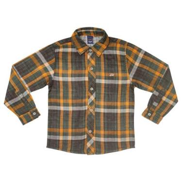 Imagem de Camisa Juvenil Look Jeans Leve Xadrez Collor - LK, Verde, 16