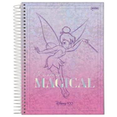 Imagem de Caderno espiral universitario cd 1x1 80fls disney 100th Jandaia