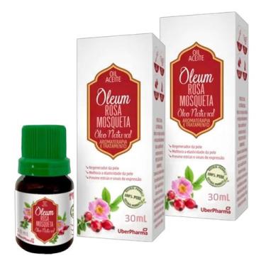 Imagem de Kit 2un Óleo Vegetal Natural De Rosa Mosqueta 30ml Puro - Uberpharma