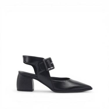 Imagem de Scarpin Slingback Salto Bloco - DI VITRINI, Preto, 38