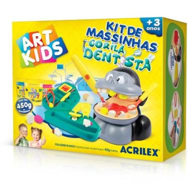 Imagem de Massinha Art Kids - Kit de Massinhas de Modelar Gorila Dentista Acrile
