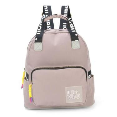 Imagem de Bolsa Mochila Costas Feminina Tactel Moderna Up4You, Lilás