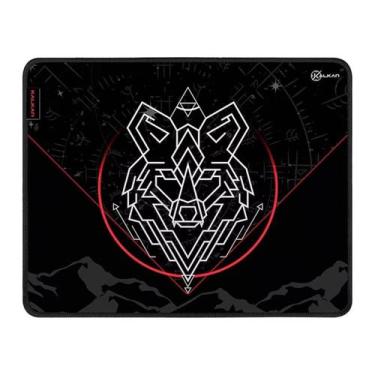 Imagem de Mousepad Kalkan Lupus - Grande 500 x 400 x 4 mm - Preto - KLK00065