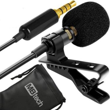 Imagem de Microfone Lapela Celular Smartphone Alta Qualidade Profissional Stereo