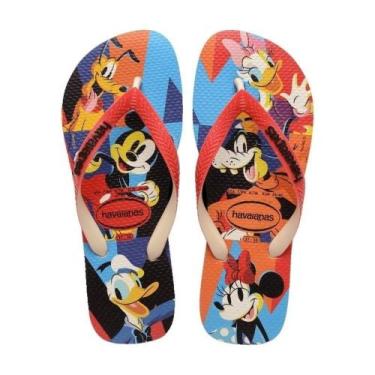Imagem de Chinelo Havaianas Disney Stylish, Azl, Vrm, Pto, 43/44