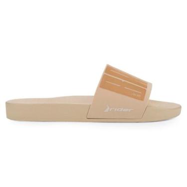 Imagem de Chinelo Slide Rider R10 Ronaldinho Bruxo Original 12562, Bege, 41