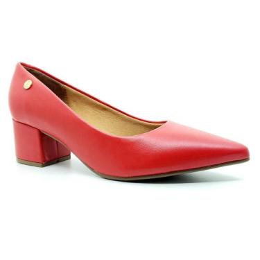 Imagem de Sapato Scarpin Vizzano Feminino 1220315, 35, Pelica, Vermelho