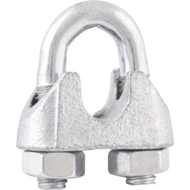 Imagem de Clips para Cabo de Aço 1-8 3,18mm Galvanizado Vonder 3560180002 para Prensar e Amarrar em Aplicações Leves