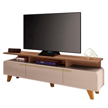 Imagem de Rack Bancada De 70 Pol 200cm Amago H01 Castanho/off - Mpozenato
