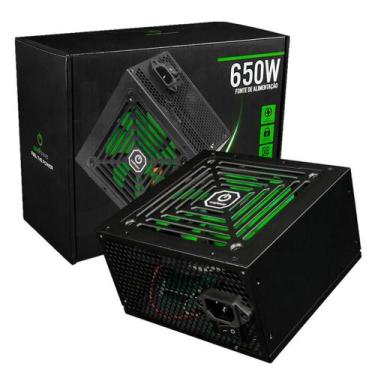 Imagem de Fonte Gamer One Power 650W PFC Ativo AUTOSWITCH Black MP650OPASW