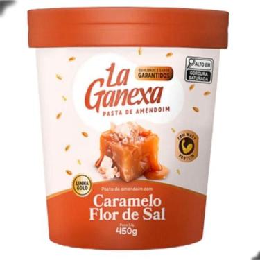 Imagem de Pasta de Amendoim Gourmet Protein 450g La Ganexa, Caramelo e Flor de S