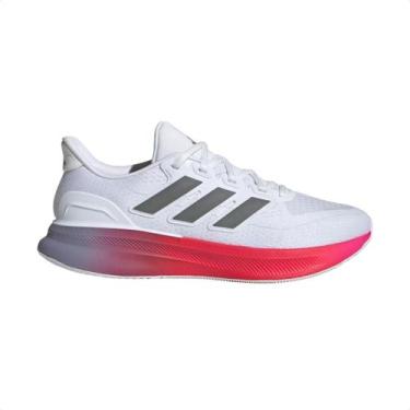 Imagem de Tênis running masculino adidas ultrarun 5 branco e vermleho, 42, Branc