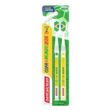 Imagem de Escova de Dente Dentalclean Copa do Mundo 2026 Macia Sortidas 2 Unidad
