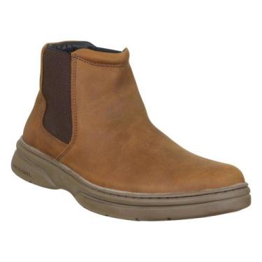 Imagem de Botina Masculina Marrom Bico Redondo Anatomic Gel 40126, 39