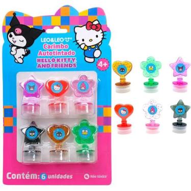 Imagem de Carimbo Autotintado Decorado Hello Kitty e Amigos - 6 Unidades Leo&Leo
