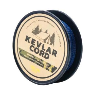 Imagem de Linha De Pesca Trançada De Kevlar Azul De Alta Resistência 1mm a 3.9mm