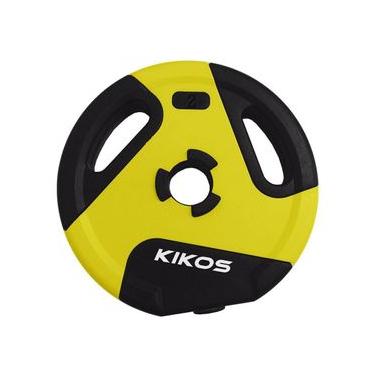Imagem de Anilha para Musculação Style Cement Ps 2kg Amarelo para Barra e Exercícios de Força Kikos
