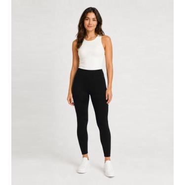 Imagem de Legging Feminina Em Suplex Peluciado Infinita Cor Preto, GG, Preto