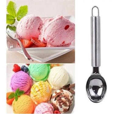 Imagem de Colher Tasty Home&Co 20x4x4cm INOX Prata Utensílio de Cozinha para Pre
