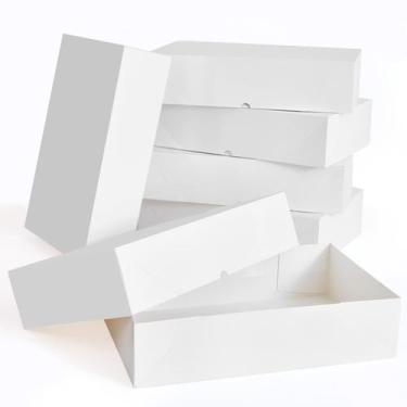 Imagem de Caixas de presente YANGTE 43x28x10 cm Brancas - Pacote com 12 unidades