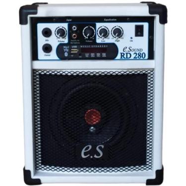 Imagem de Caixa Amplificada RD 280 Branca 40W RMS Bluetooth USB FM Guitarra Viol