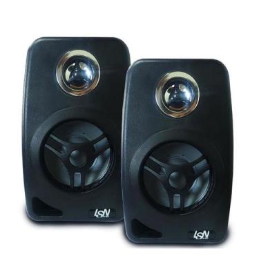 Imagem de Par Caixa de Som Ambiente com Alto-Falante 70W RMS 8 Ohms Preto Bobina