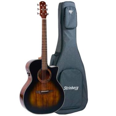 Imagem de Violão Strinberg DA2SC SBK Sunburst Black Diamond Serie Eletroacustico