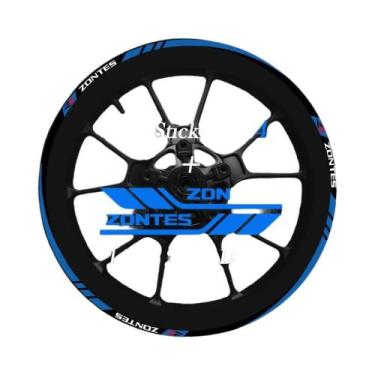Imagem de Adesivos Refletivos Para Rodas De Scooter De Aventura Para ZONTES 150X