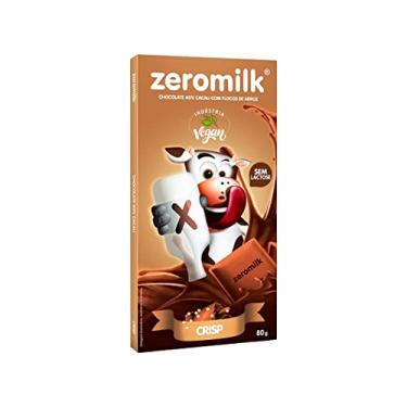 Imagem de Chocolate Sem Lactose 40% Cacau Com Flocos de Arroz 80g - Zeromilk