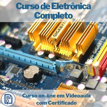 Imagem de Curso on-line em videoaula de Eletrônica Completo com Certificado