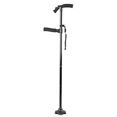 Imagem de yeacher Bengala dobrável com luz LED ajustável e bengala portátil