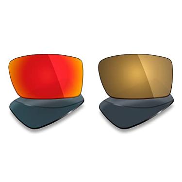 Imagem de 2 pares de lentes polarizadas de substituição da Mryok para óculos de sol Oakley Gascan – Opções