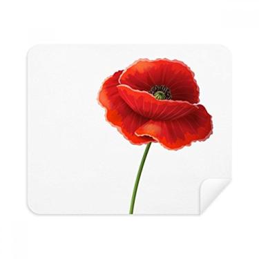 Imagem de Simplicity — Tela de limpeza de milho com estampa de flor vermelha, 2 peças, tecido de camurça