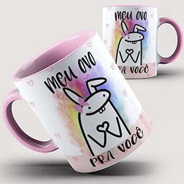 Imagem de Caneca rosa Flork Meu ovo pra você