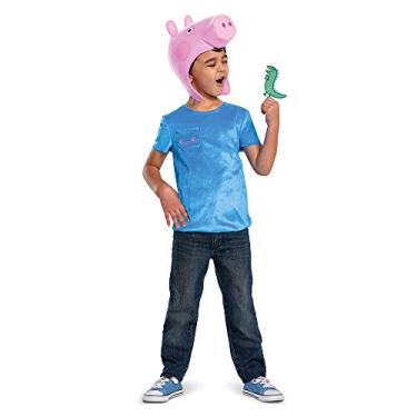 Imagem de George Pig Costume for Boys, Classic Character Top and Hat, Toddler Size Large (4-6)