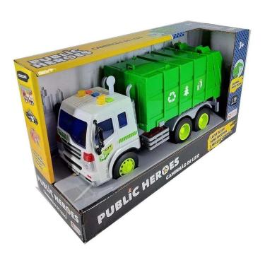 Imagem de Caminhão De Lixo Com Luz e Som + Fricção Shiny Toys - 166