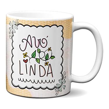 Imagem de Caneca Feliz Dia Dos Avós Presente Fofo Avó Linda (Branca)