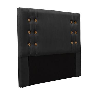 Imagem de Cabeceira Decorativa Queen Size 1,60m Kors Veludo Preto