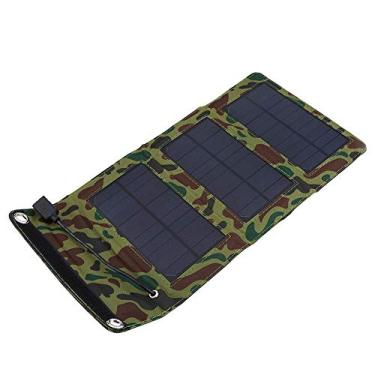 Imagem de Carregador solar de 5 W, carregador solar à prova d'água 5 W 5 V carregador de painel solar dobrável para telefones celulares