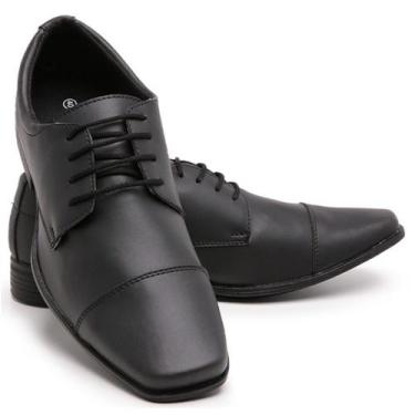 Imagem de Sapato Social Casual Masculino Bico Quadrado Elegante E Moderno Acabam