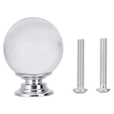Imagem de Puxadores de cristal, 1 peça puxador de gaveta de armário em forma de bola de 30 mm