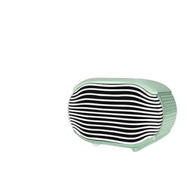 Imagem de REJOON Aquecedor de ambiente aquecedor portátil 800W PTC aquecimento rápido pequeno aquecedor de ambiente com proteção de despejo e superaquecimento adequado para quarto escritório uso aquecedor elétrico (cor: verde 1, tamanho: U-K)